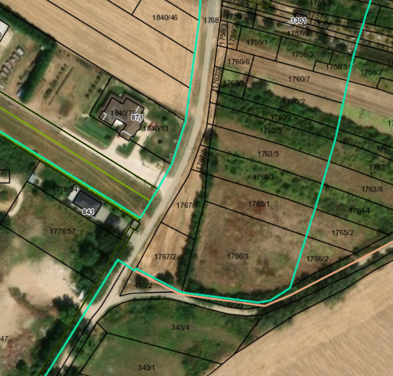 Na predaj stavebný pozemok 767 m² v obci Suchá nad Parnou