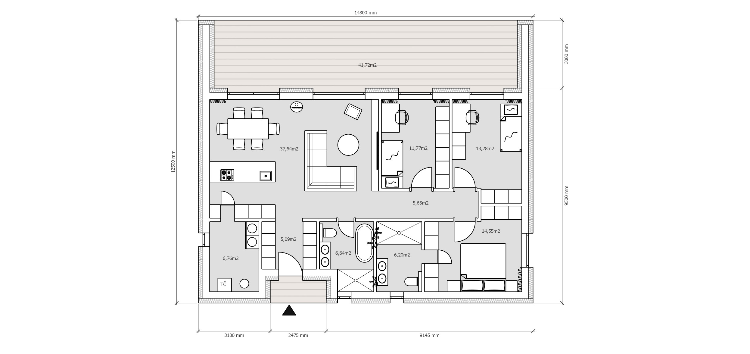 Na predaj – novostavba 4-izbového bungalovu na veľkom pozemku v Dolných Orešanoch! RD pred výstavbou!