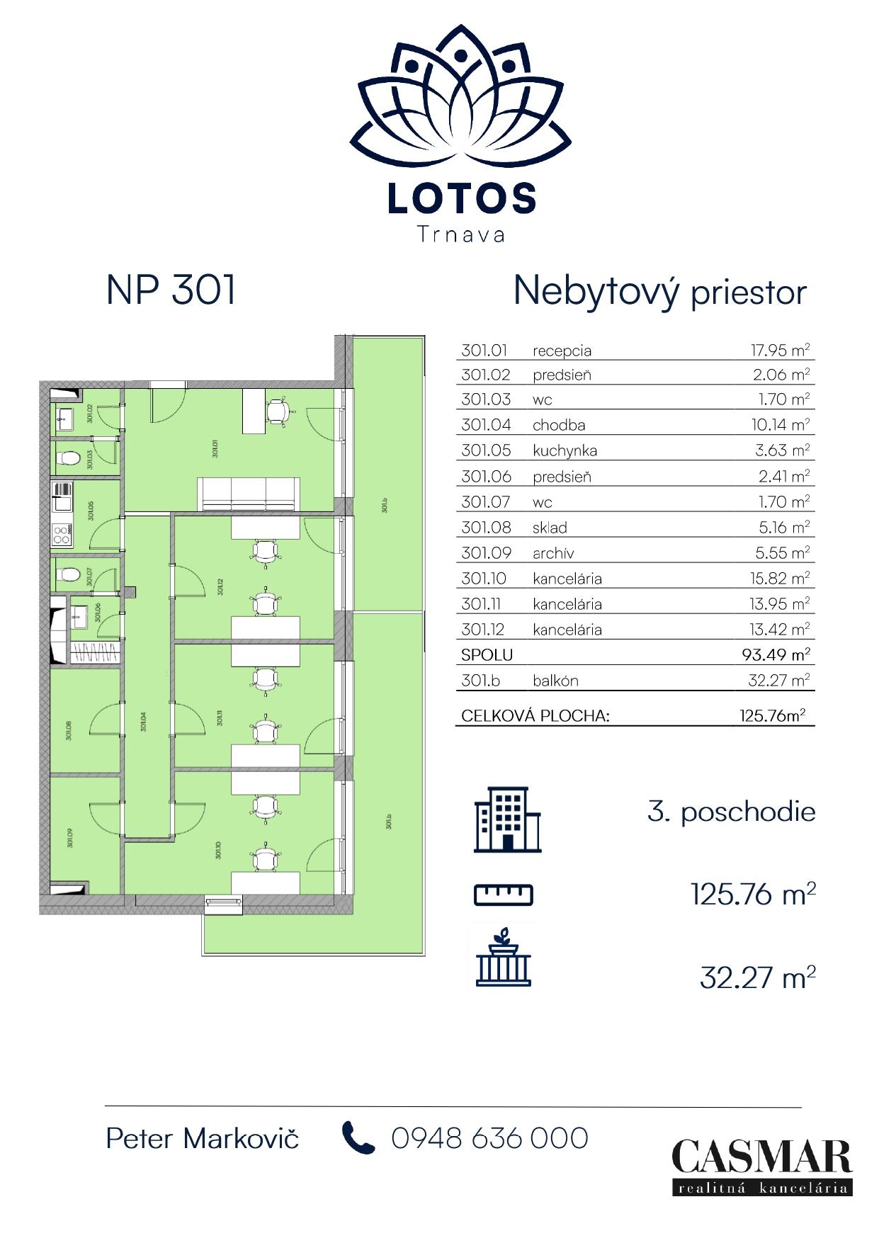 🏢 Nebytový priestor 301 – ideálny pre kliniky, kancelárie alebo modernú firmu