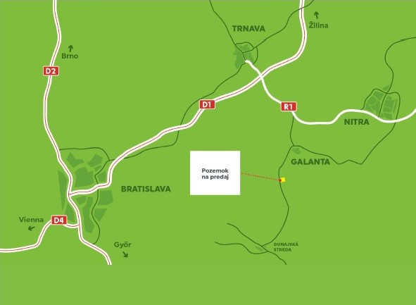 CASMAR RK – Na predaj pozemok s právoplatným ÚR na výstavbu priemyselného objekt