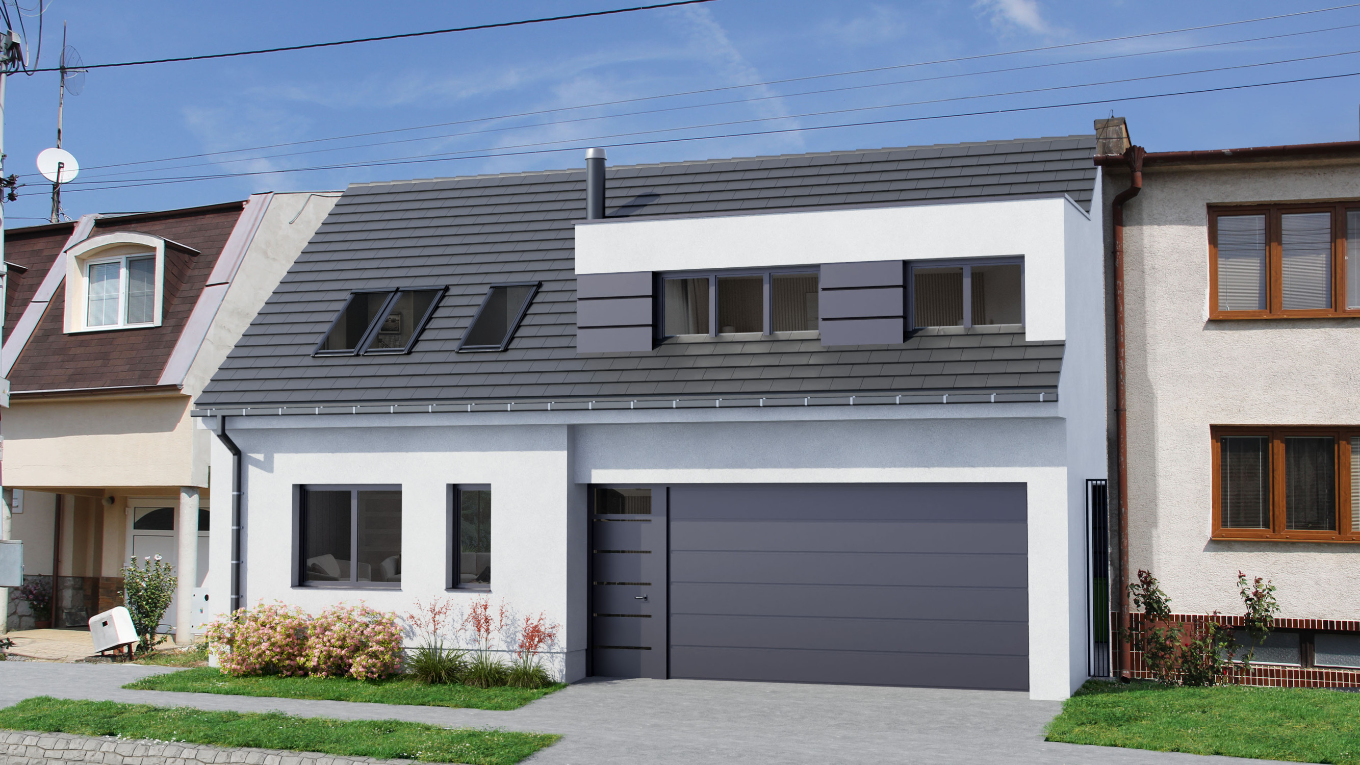 Pozemok s architektonickou štúdiou rodinného domu v obci Horné Dubové