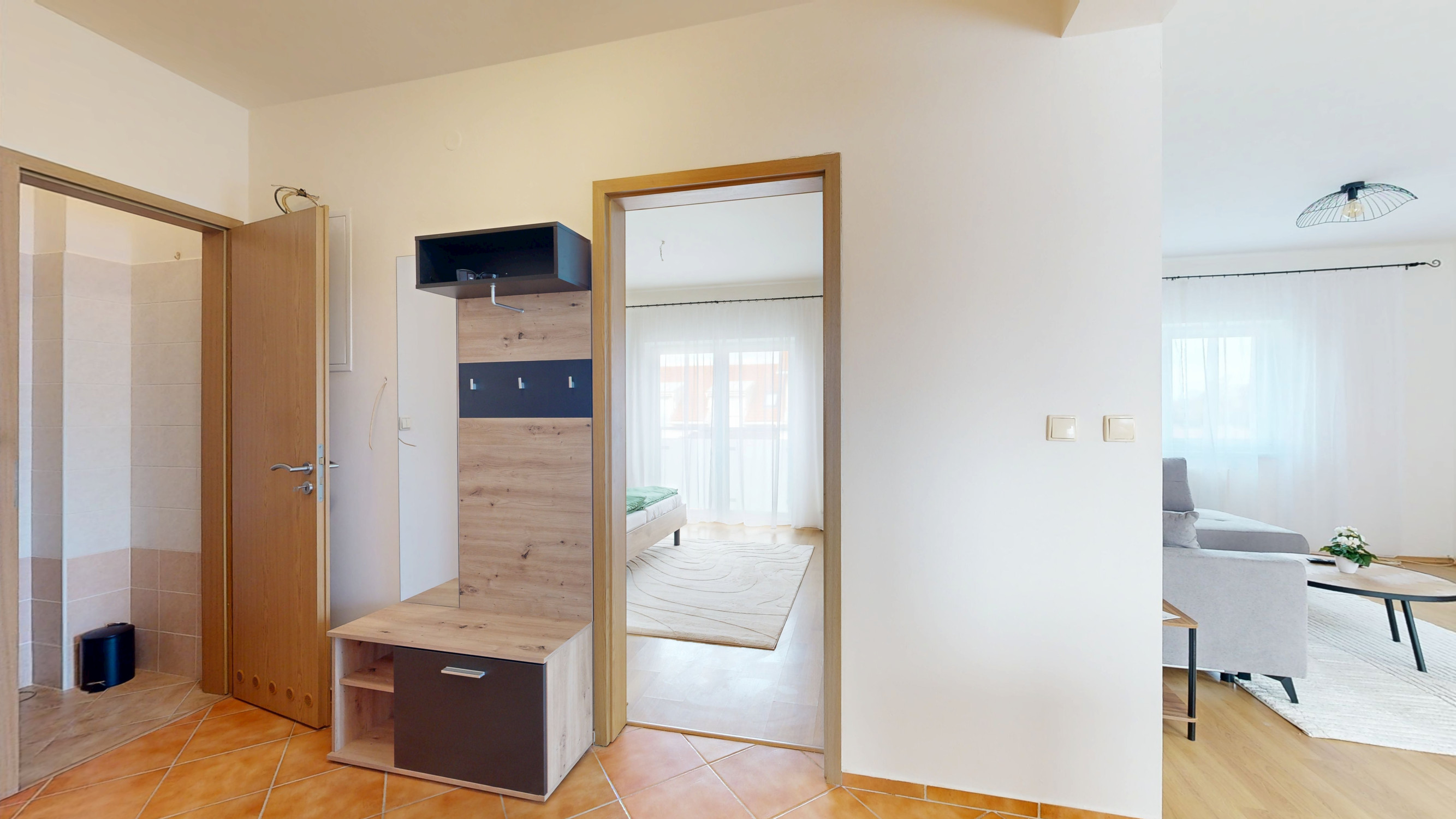 Priestranný a svetlý 2-izbový byt v obci Biely Kostol