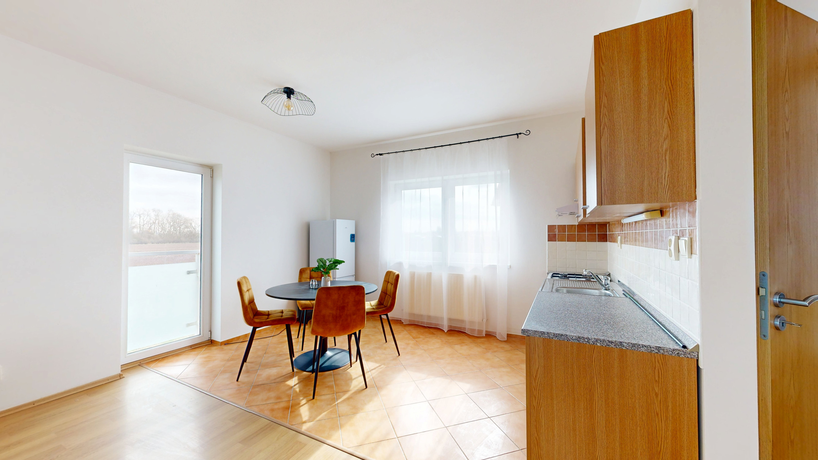 Priestranný a svetlý 2-izbový byt v obci Biely Kostol