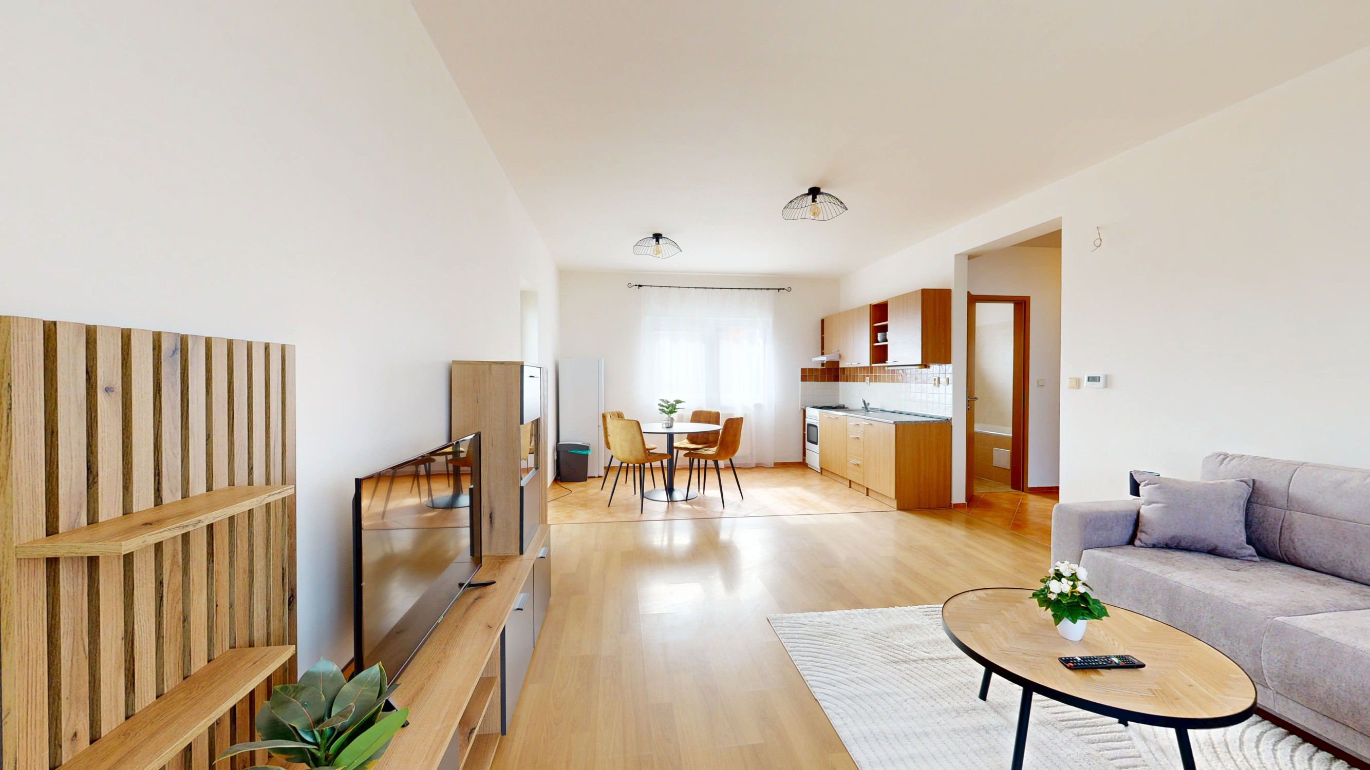 Priestranný a svetlý 2-izbový byt v obci Biely Kostol