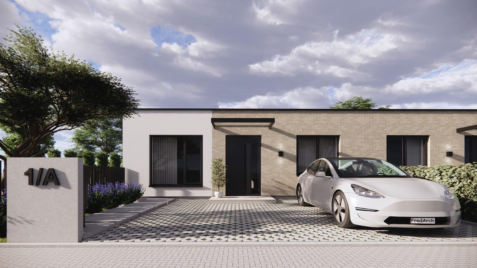 4-izbová jednotka v dvojdome so záhradou a parkovaním