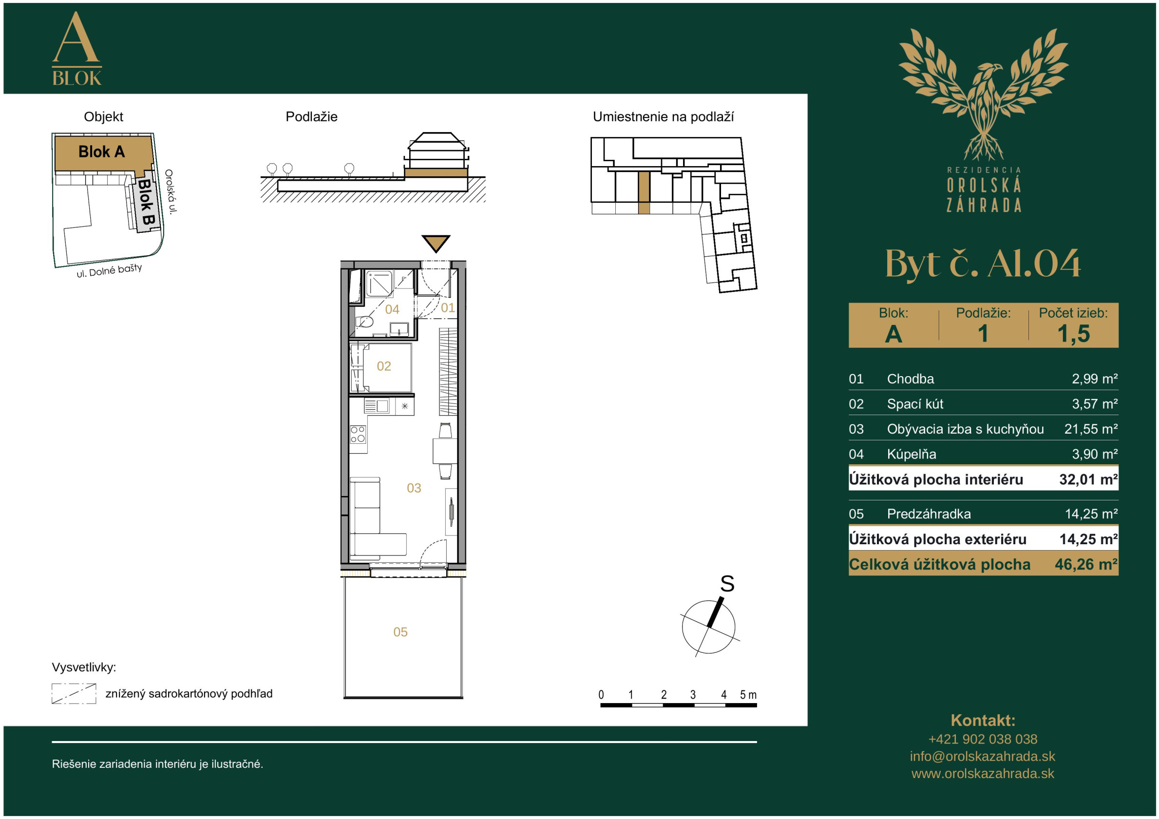 POSLEDNÉ 2 ks-1,5 izbových bytov v projekte Orolská záhrada! Nepremeškajte investičnú príležitosť!