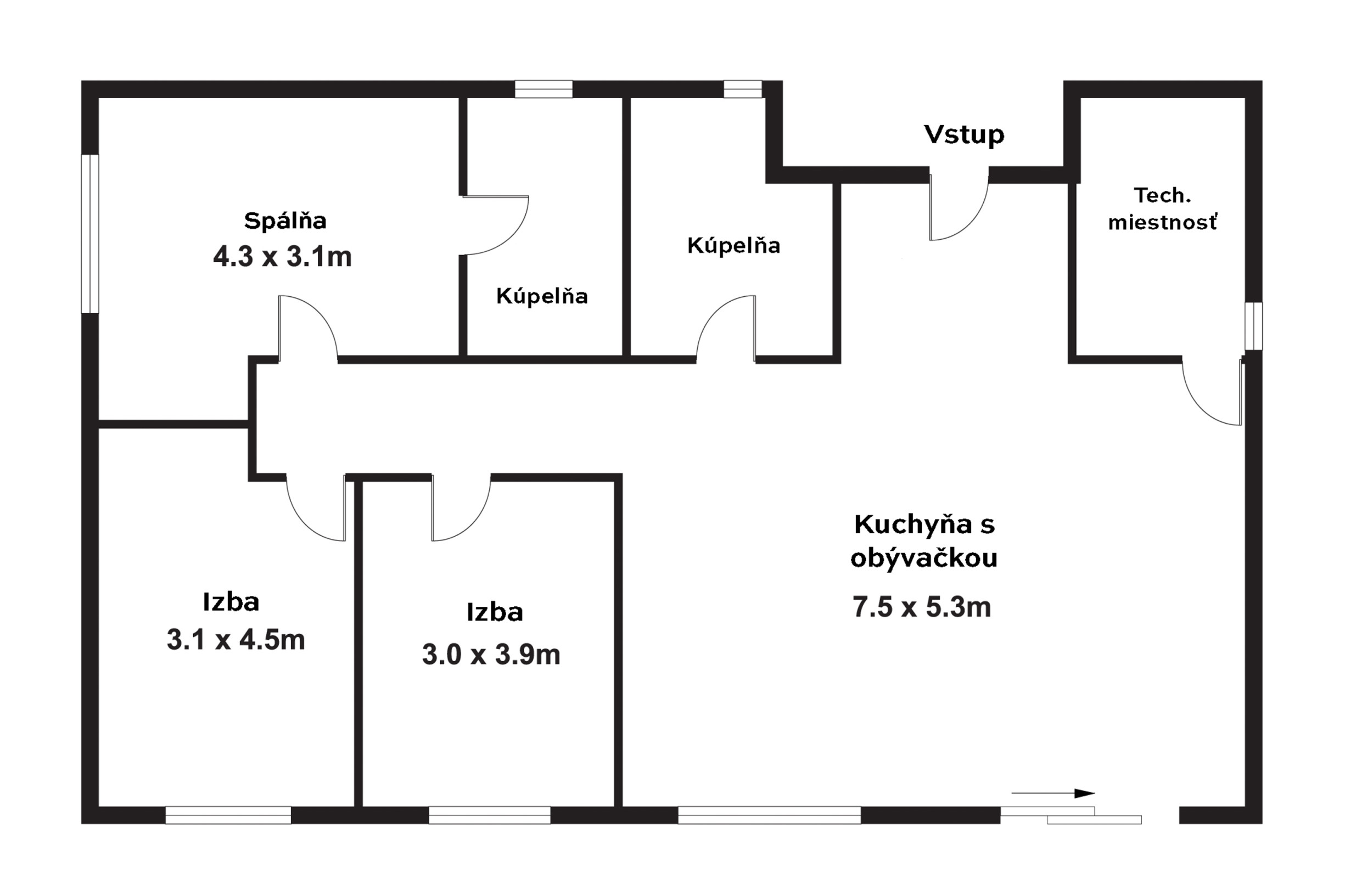 Na predaj:Moderný 4izb bungalov na veľkorysom pozemku v Dolných Orešanoch