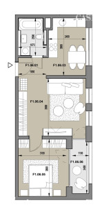 2-izb.byt s loggiou v aktuálne SKOLAUDOVANOM PROJEKTE PRÚDY