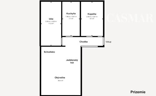 Ponúkame na predaj pekný 3-izbový mezonet na ulici Ľ. Podjavorinskej  v blízkosti centra mesta Trnava!