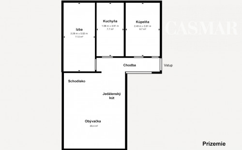 Ponúkame na predaj pekný 3-izbový mezonet na ulici Ľ. Podjavorinskej  v blízkosti centra mesta Trnava!