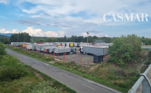 Na predaj funkčný areál pre kamióny vo Vyšnom Nemeckom – výborná poloha pri hranici