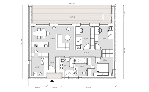 Na predaj – novostavba 4-izbového bungalovu na veľkom pozemku v Dolných Orešanoch! RD pred výstavbou!