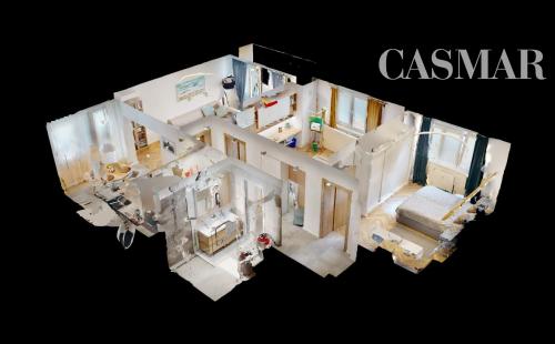 Krásny 3izb.byt v úplnom centre v oplotenom areáli s vlastným garáž. a parkov. státim