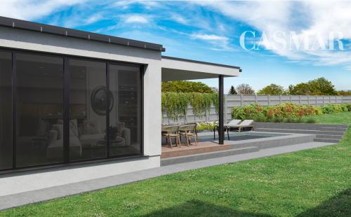 Pozemok s architektonickou štúdiou rodinného domu v obci Horné Dubové