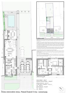 Pozemok s architektonickou štúdiou rodinného domu v obci Horné Dubové