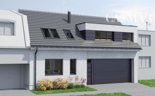 Pozemok s architektonickou štúdiou rodinného domu v obci Horné Dubové