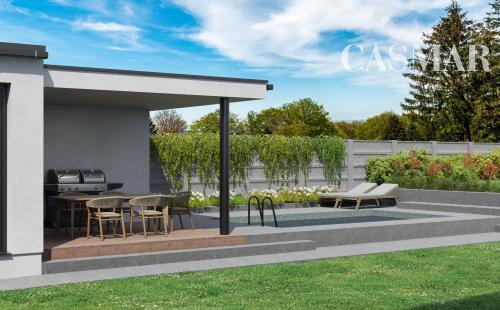 Pozemok s architektonickou štúdiou rodinného domu v obci Horné Dubové