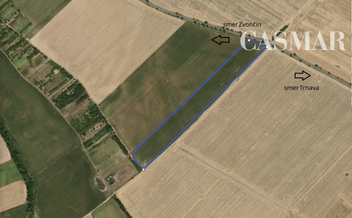 CASMAR RK ponúka na predaj pôdu v katastrálnom území Zvončín popri asfaltovej ceste