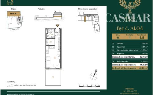 5 nových 1,5 izbových bytov v projekte Orolská záhrada! Nepremeškajte investičnú príležitosť!