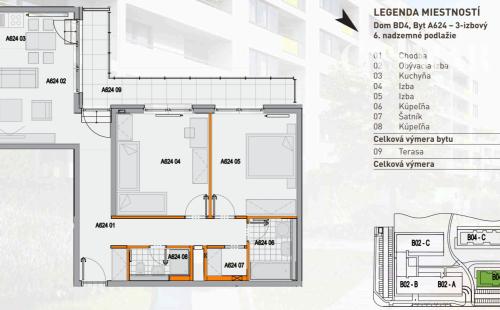 Predaj - Priestranný 3-izbový byt s veľkým L balkónom v Arboria Park
