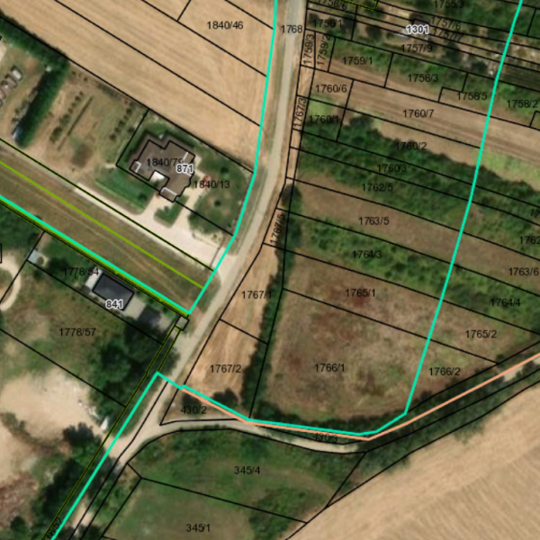 Na predaj stavebný pozemok 767 m² v obci Suchá nad Parnou