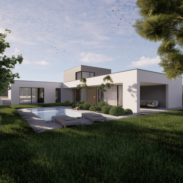 Luxusný 5-izbový dvojpodlažný rodinný dom s bazénom.