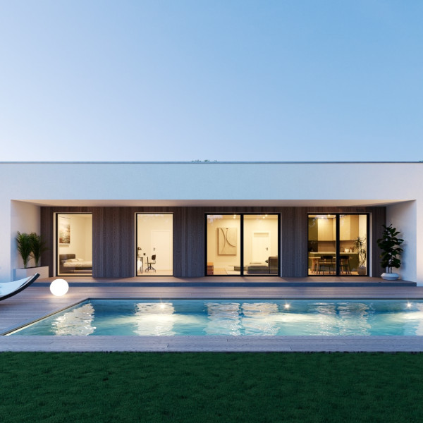 Na predaj – novostavba 4-izbového bungalovu na veľkom pozemku v Dolných Orešanoch! RD pred výstavbou!